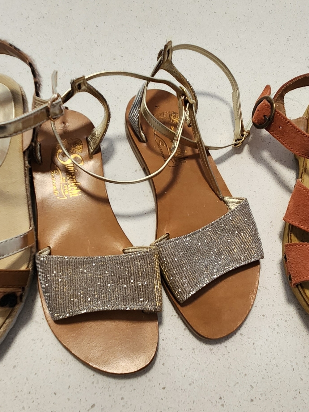 Girls Sandal Bundle European (Siracusa, Brotes, Mtng (Mustang)) | Size 34 | EUC